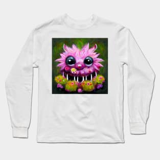 Cute plant monster painting Long Sleeve T-Shirt